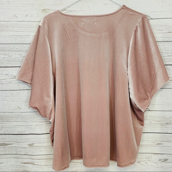 NWT MADEWELL Velvet Blouse Top champagne - Picture 2 of 7